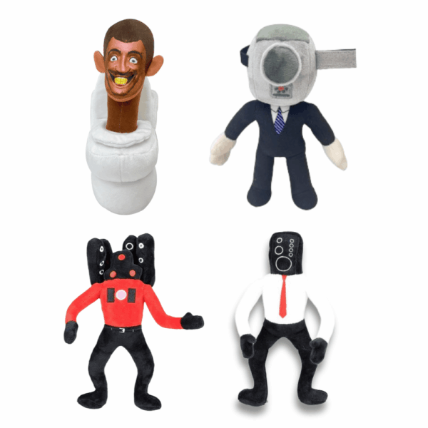 4PCS Skibidi Toilet Plush