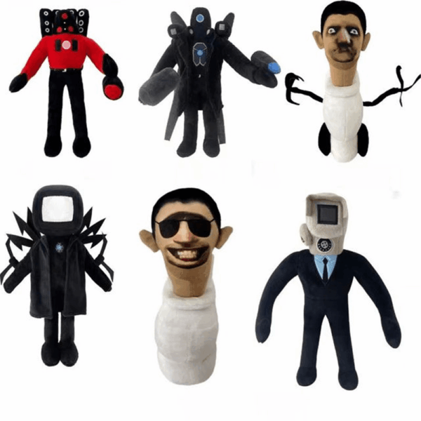 6PCS Skibidi Toilet Plush