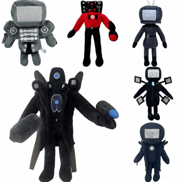 6PCS Skibidi Toilet Plush Style 4