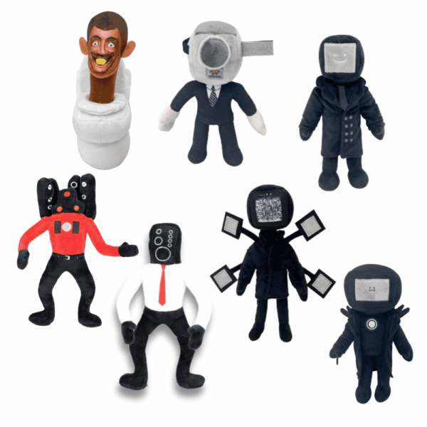 7PCS Skibidi Toilet Plush