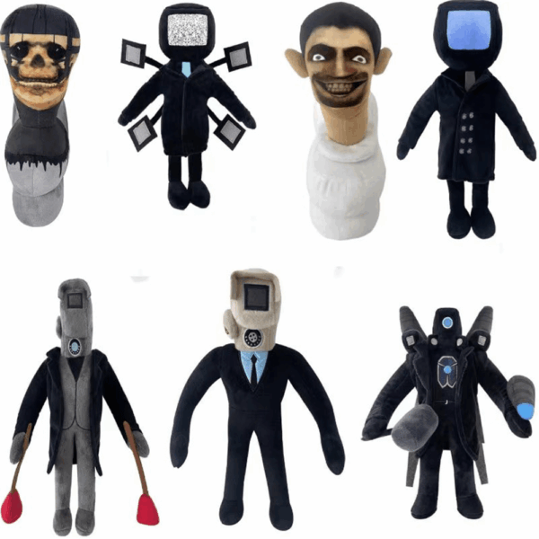 7PCS Skibidi Toilet Plush Style 2