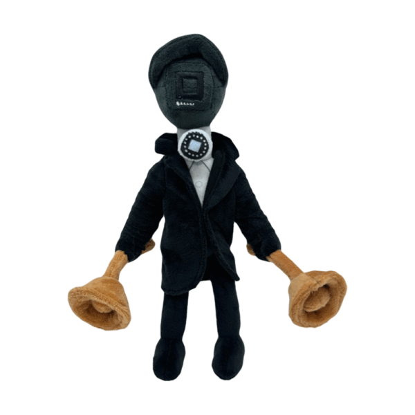 Black Double Plunger Cameraman Plush