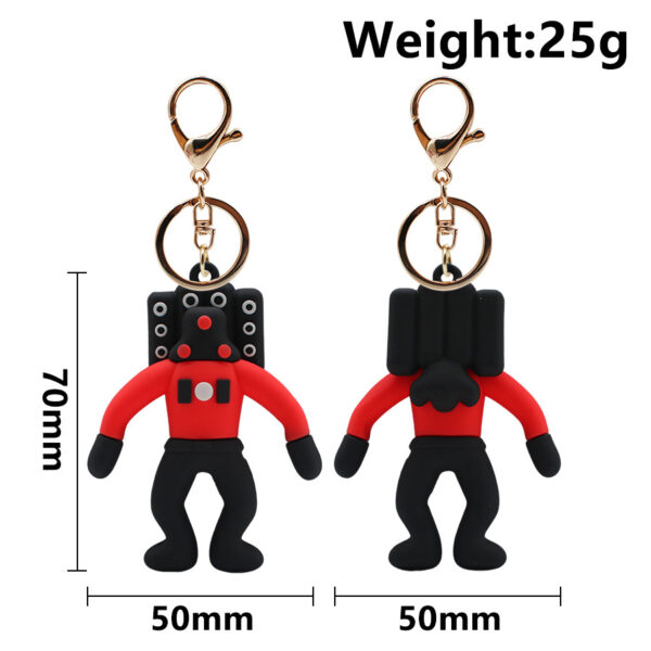 Skibidi Toilet Keychains 4