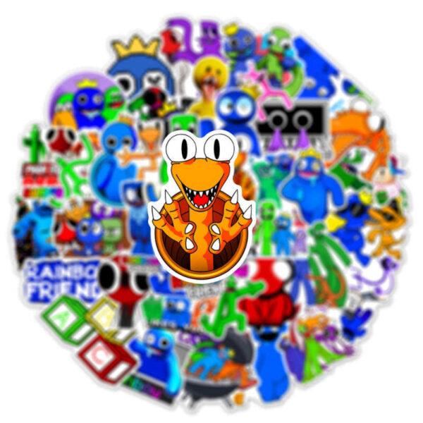 10 30 50pcs Game Rainbow Friends Roblox Stickers For Car Laptop Phone Stationery Decal Waterproof Sticker 4