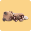 Sleeping Rockruff Plush 1