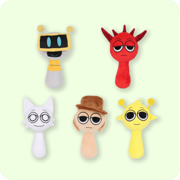 Sprunki Plush 5PCS Set C