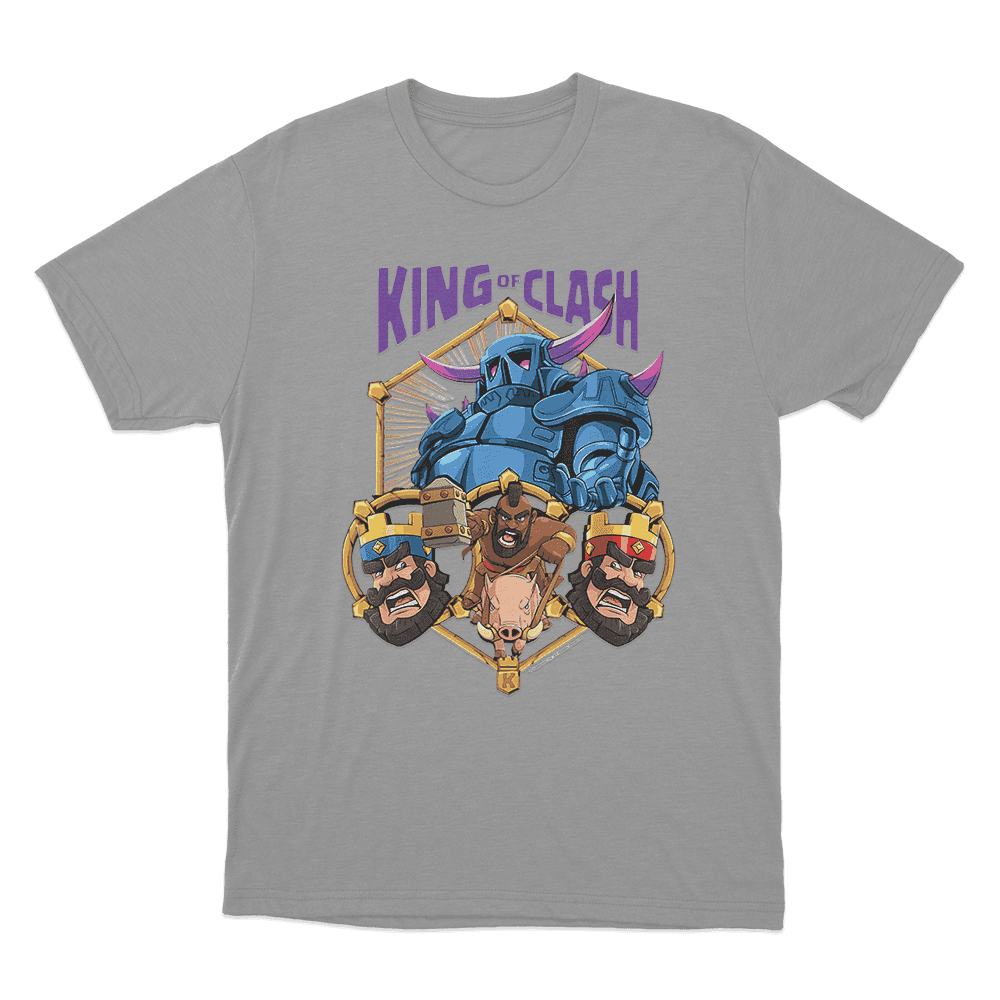 King of Clash T Shirt Grey King of Clash T Shirt Grey