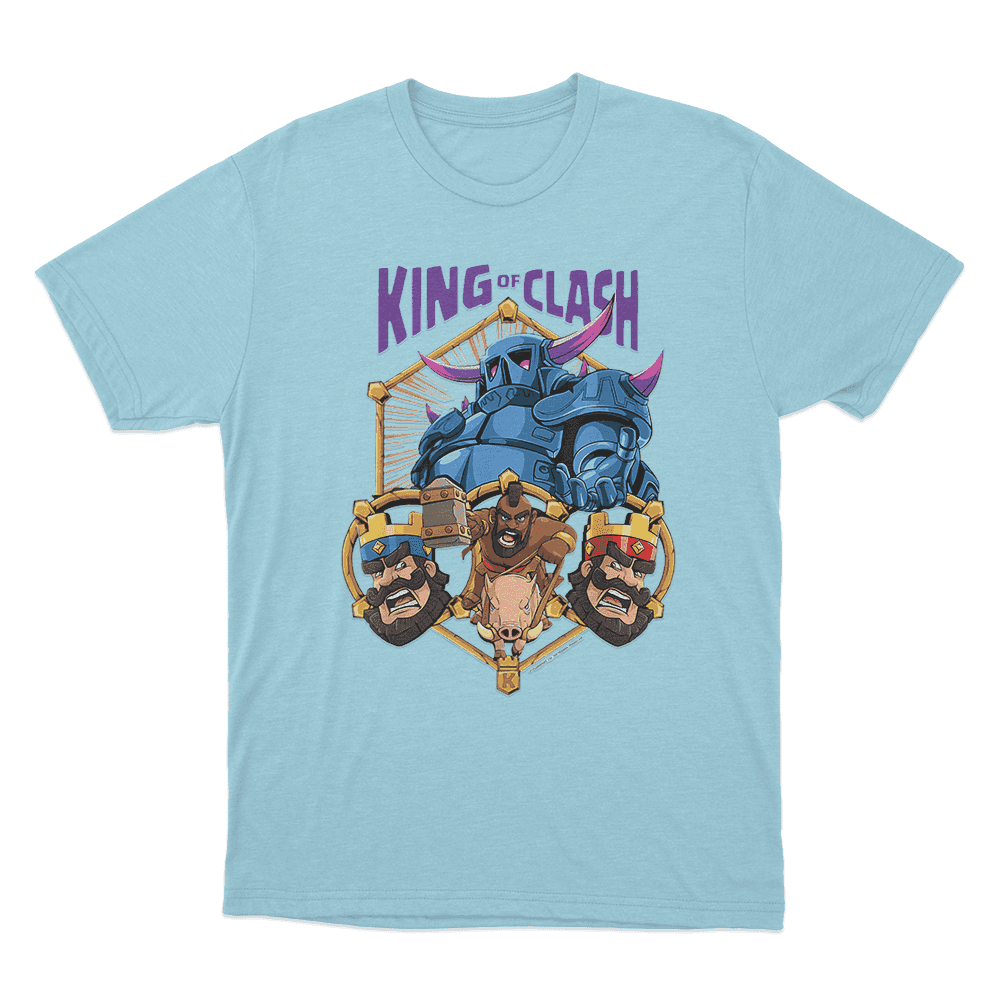 King of Clash T Shirt Sky Blue King of Clash T Shirt Sky Blue
