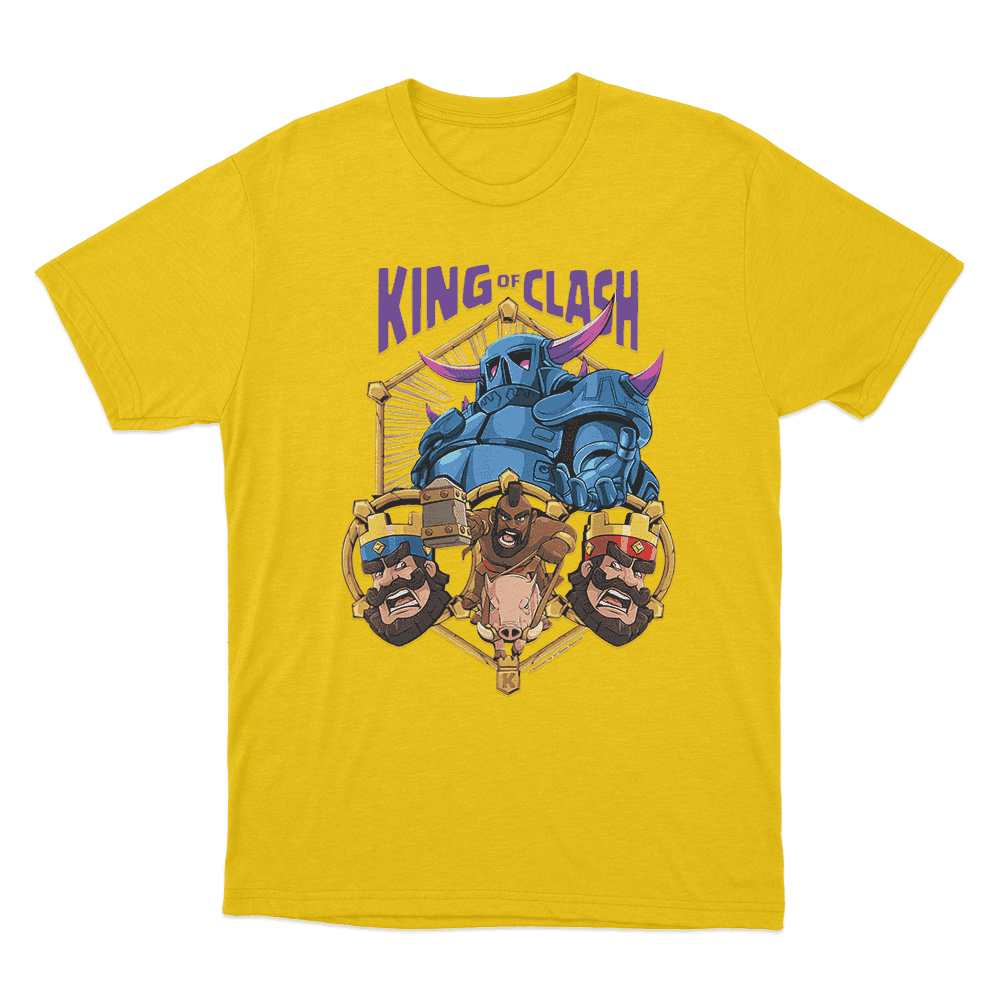 King of Clash T Shirt Yellow King of Clash T Shirt Yellow